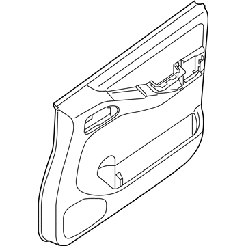 Nissan 80901-9CL0A Finisher Assy-Front Door, LH