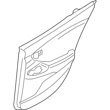Hyundai 83308-J3030-NTX Panel Assembly-Rear Door Trim, RH
