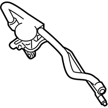 Nissan 49725-JA00A Hose-Return, Power Steering