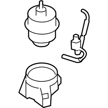 Hyundai 21910-2B500 Bracket Assembly-Roll Stopper, Front