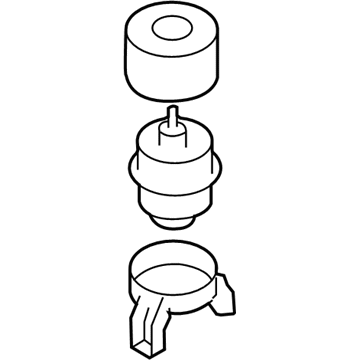 Hyundai 21930-2B500 Bracket Assembly-Roll Stopper, Rear