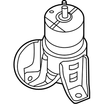 Nissan 11270-3JA0B Engine Mounting Insulator Assembly, Front