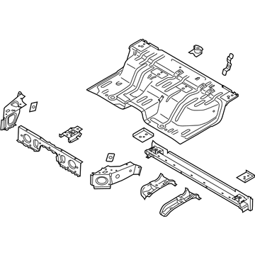 Ford KB3Z-2610020-A Rear Floor Pan