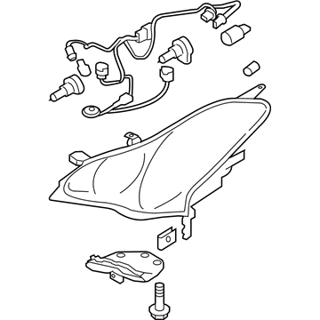 Infiniti 26010-1BA4A Right Headlight Assembly