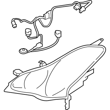 Infiniti 26025-1BA4A Headlamp Housing Assembly, Right