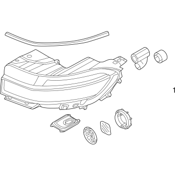 Hyundai 92102-GI150 LAMP ASSY-HEAD, RH