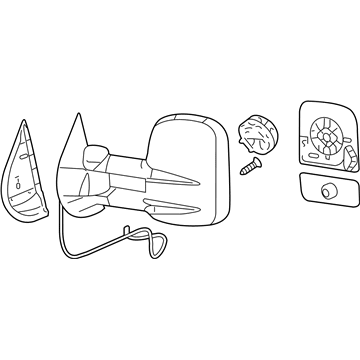 GM 20862099 Mirror Assembly