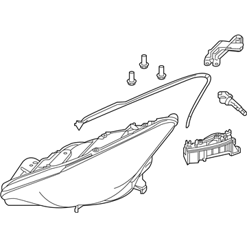 Infiniti 26010-5DC2B Headlamp Assembly Right