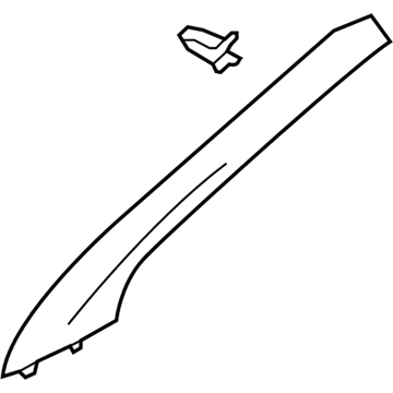 Nissan 76911-9ME0A GARNISH Assembly-Front Pillar, RH