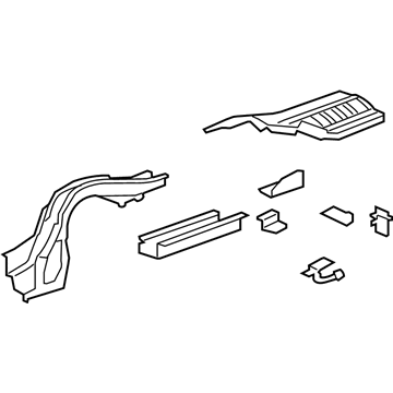 Acura 65610-TL7-A00ZZ Frame, Right Rear