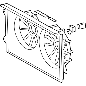 Toyota 16711-28170 Fan Shroud