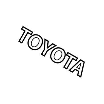Toyota 75441-42050 Nameplate