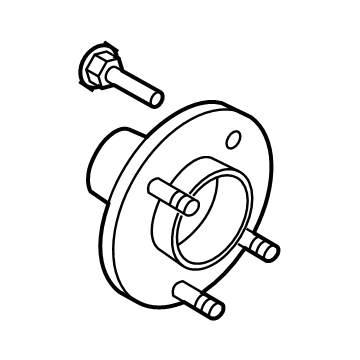 Nissan 40202-AX000 Hub Assembly-Road Wheel, Front