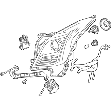 GM 23310996 Headlamp Assembly