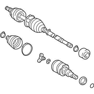 GM 88969962 Cv Axle Shaft (W/Wheel Speed Sensor Ring)