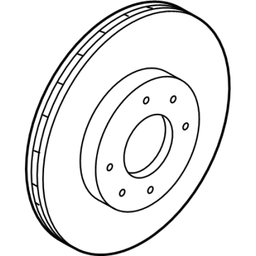 Nissan 40206-6RA0A Rotor-Disc Brake, Front