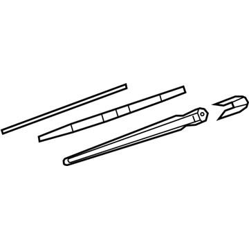 Nissan 28780-EL000 Rear Window Wiper Arm Assembly