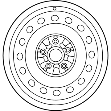 Toyota 42611-21210 Wheel, Steel