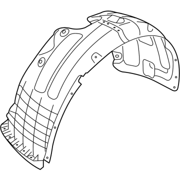 Hyundai 86812-N9000 GUARD ASSY-FRONT WHEEL, RH