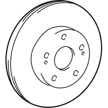 Lexus 43512-53020 Disc, Front