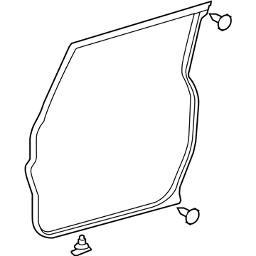 Toyota 67861-35102 Door Weatherstrip