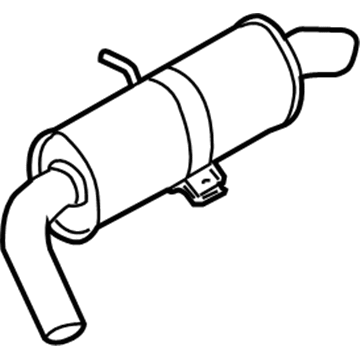 Nissan 20350-ZF00A Muffler Assembly