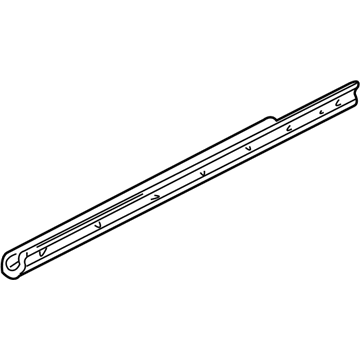 Acura 72875-S0K-A01 Weatherstrip, Left Rear Door (Inner)