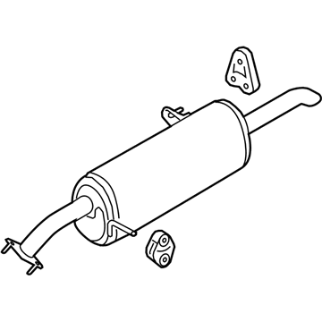 Kia 287101W850 Rear Muffler Assembly