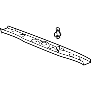 Honda 84443-S9V-A01ZD Garnish Assy., Tailgate (Upper) *G66L* (TU LIGHT GREEN)