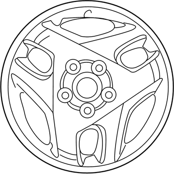 Toyota 42611-42050 Wheel, Disc