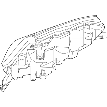 Nissan 26010-9DJ0B Headlamp Assembly-Passenger Side