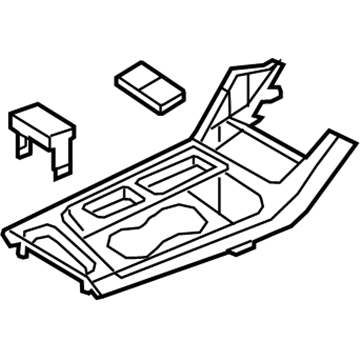 Hyundai 84650-C2AB0-VTR Cover Assembly-Console UPR