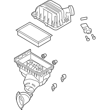 Ford 7L2Z-9600-C Air Cleaner Assembly