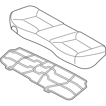 Hyundai 89100-3X800-MBN Cushion Assembly-Rear Seat