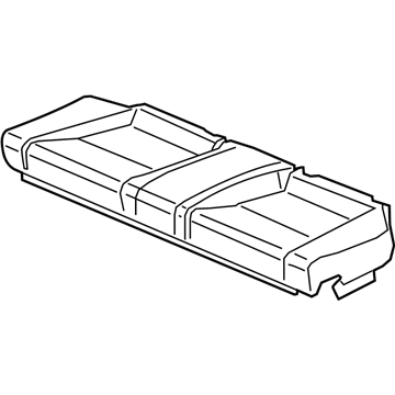 Honda 82131-TS8-V21ZA Cover, Rear Seat Cushion Trim (Warm Gray)
