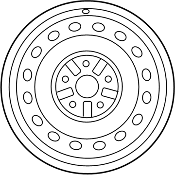 Toyota 42611-06720 Wheel, Steel