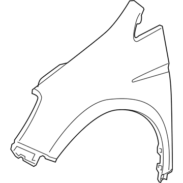 Honda 60261-SHJ-A90ZZ Panel, Left Front Fender (Dot)