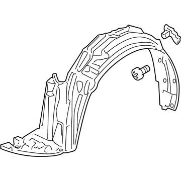 Honda 74101-SHJ-A01 Fender, Right Front (Inner)