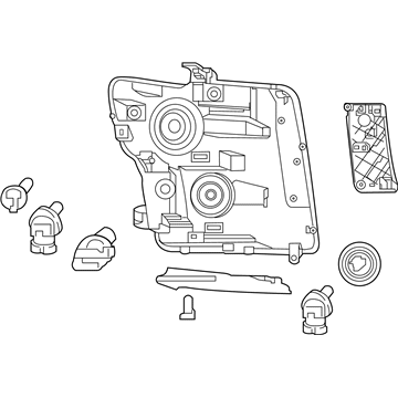 Nissan 26060-9FV1A Headlamp Assy-Lh