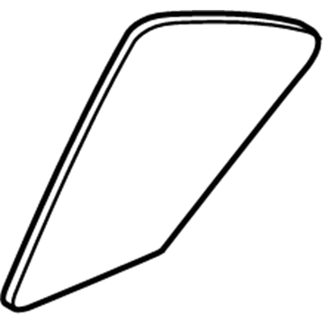 Honda 73455-TR0-L00 Glass, L. RR. Door Quarter (Green)(Agc)