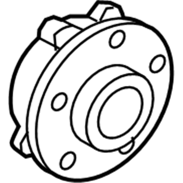 BMW 31-20-2-286-606 Wheel Hub With Bearing, Front