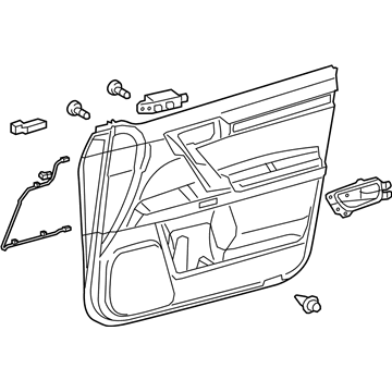 Lexus 67620-60F70-C0 Panel Assembly, Front Door