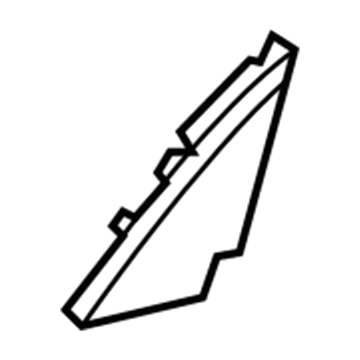 Lexus 67491-60120 GARNISH, Front Door Lower