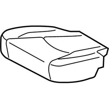 Lexus 71075-48180-A0 Rear Seat Cushion Cover, Right (For Separate Type)