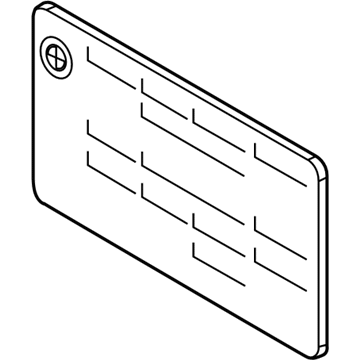BMW 71-24-6-874-740 Info Label, Emergency Op., Emf Trunk