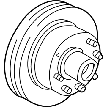 Ford F8UZ-1102-CA Hub & Rotor