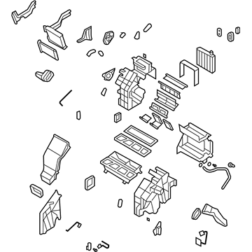 Hyundai 97205-0W300 Heater & Evaporator Assembly