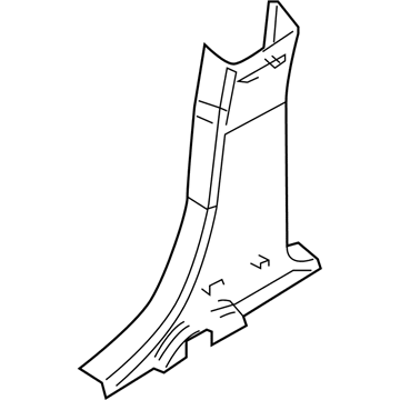 Ford AE9Z-7424346-AA Lower Center Pillar Trim
