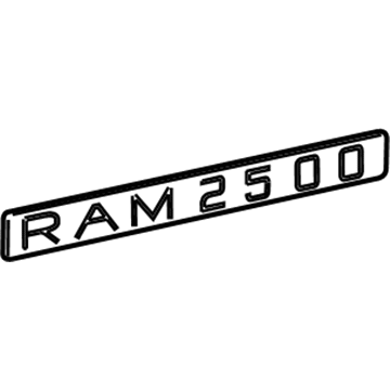 Mopar 55077331AB NAMEPLATE-Ram 2500