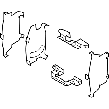 Infiniti 41080-CL70J Hardware Kit-Front Disc Brake Pad